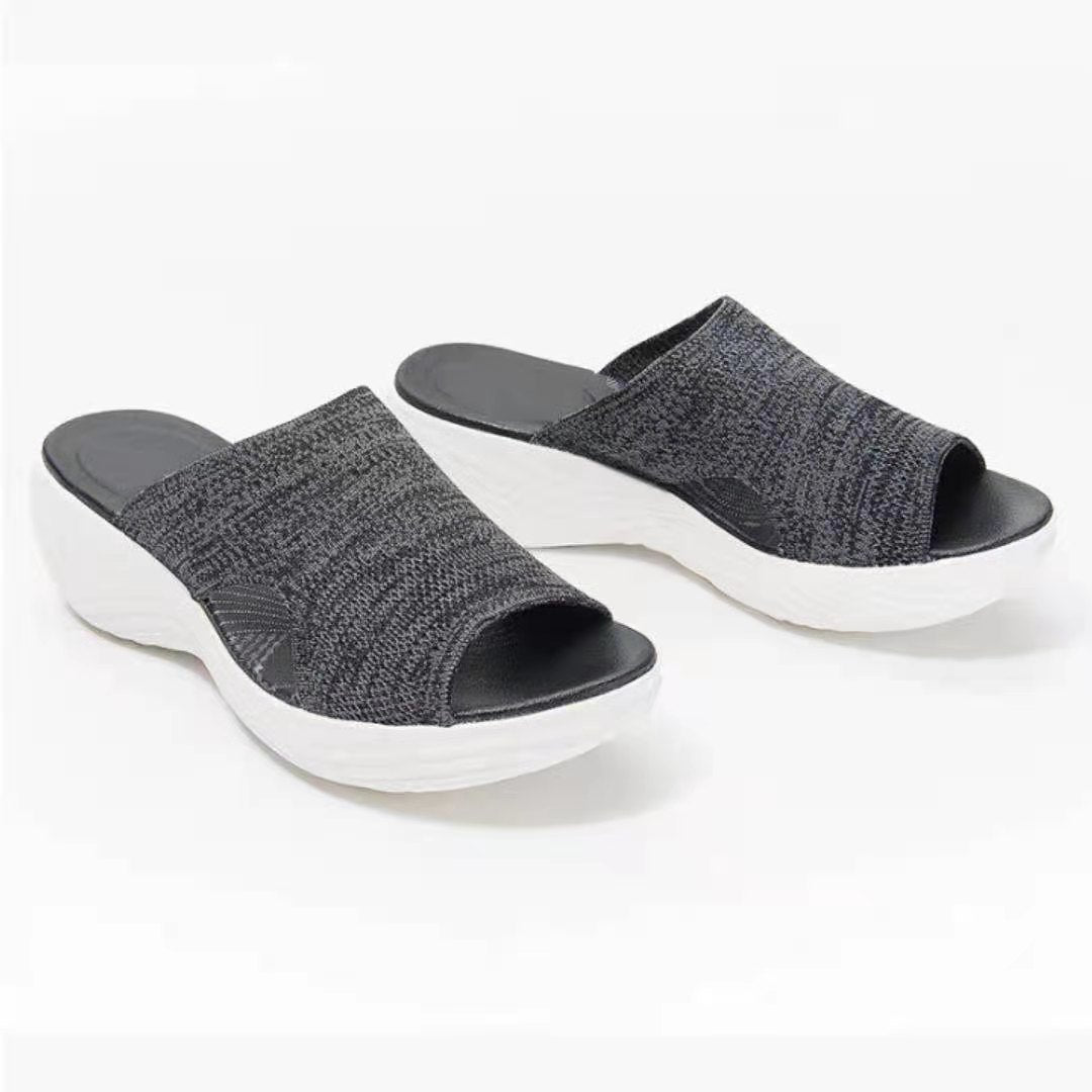 Polyurethane Platform Sandals And Slippers Women