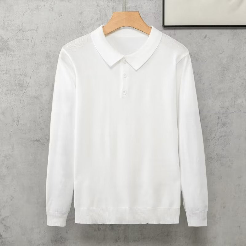 Japanese Style Simple Lapel Knitwear Korean Style
