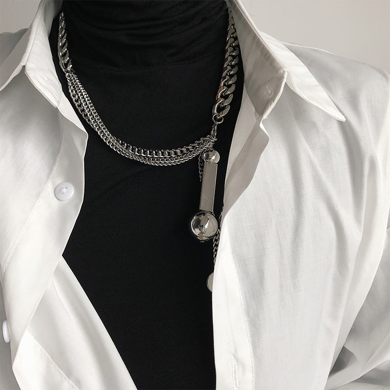Street Style European And American Exaggerated Multi-layer Thick Chain Necklace