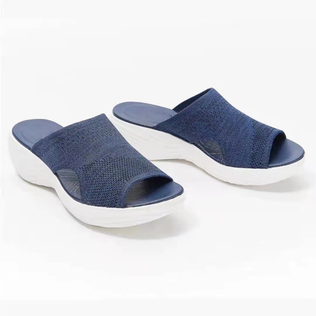 Polyurethane Platform Sandals And Slippers Women