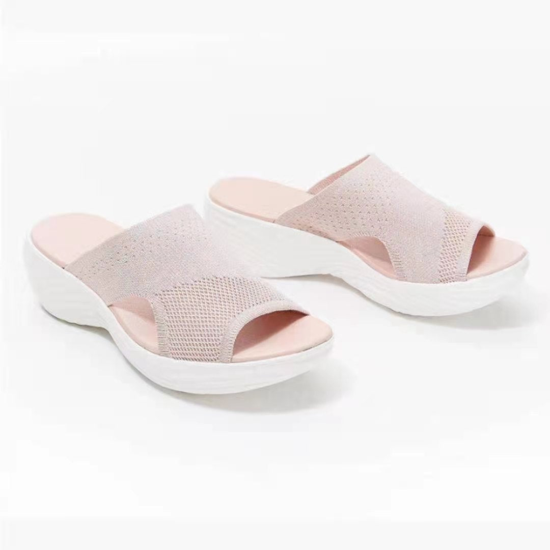 Polyurethane Platform Sandals And Slippers Women