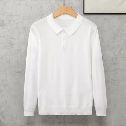 Japanese Style Simple Lapel Knitwear Korean Style