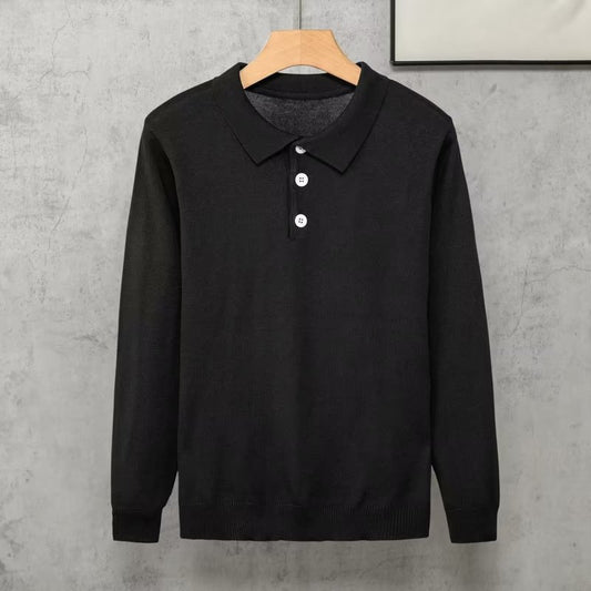 Japanese Style Simple Lapel Knitwear Korean Style