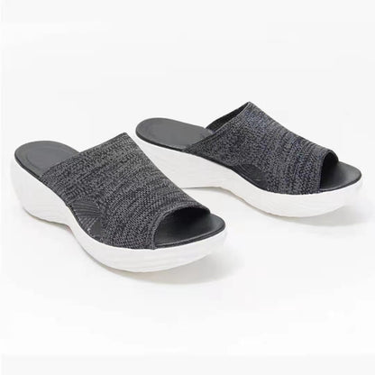 Polyurethane Platform Sandals And Slippers Women