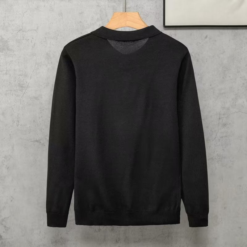 Japanese Style Simple Lapel Knitwear Korean Style