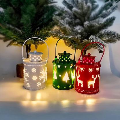 Christmas Candle Lights LED Small Lanterns Wind
