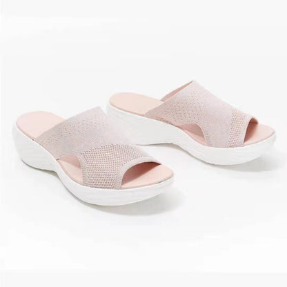 Polyurethane Platform Sandals And Slippers Women